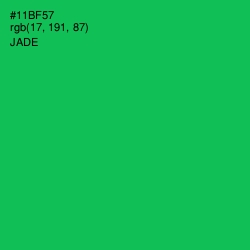 #11BF57 - Jade Color Image