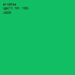 #11BF64 - Jade Color Image