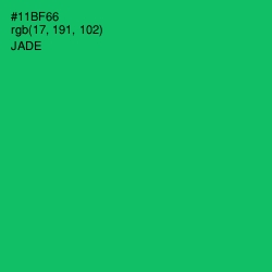 #11BF66 - Jade Color Image