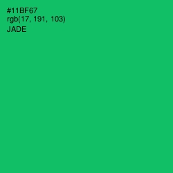 #11BF67 - Jade Color Image