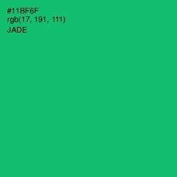 #11BF6F - Jade Color Image