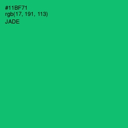 #11BF71 - Jade Color Image