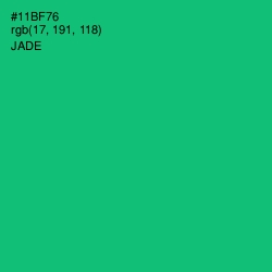 #11BF76 - Jade Color Image