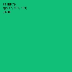 #11BF79 - Jade Color Image