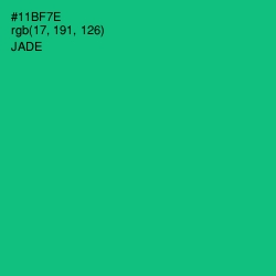 #11BF7E - Jade Color Image