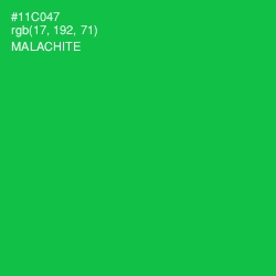 #11C047 - Malachite Color Image