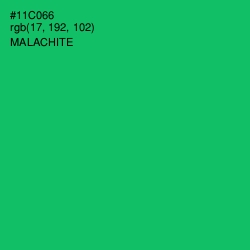 #11C066 - Malachite Color Image