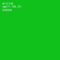 #11C11B - Green Color Image