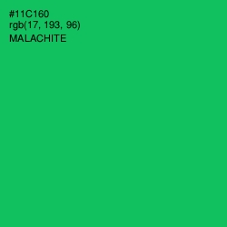 #11C160 - Malachite Color Image