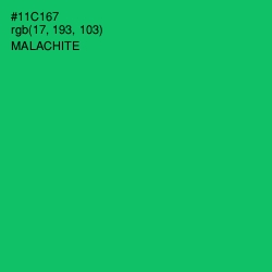 #11C167 - Malachite Color Image