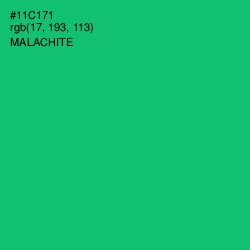 #11C171 - Malachite Color Image