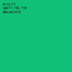 #11C177 - Malachite Color Image