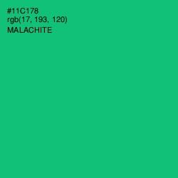 #11C178 - Malachite Color Image