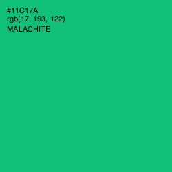 #11C17A - Malachite Color Image