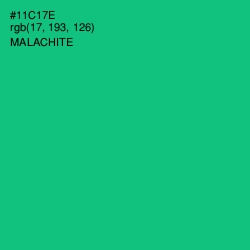 #11C17E - Malachite Color Image