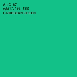 #11C187 - Caribbean Green Color Image