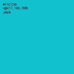 #11C1D0 - Java Color Image