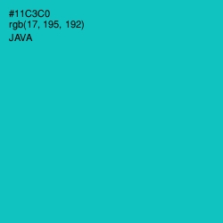 #11C3C0 - Java Color Image