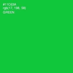 #11C63A - Green Color Image
