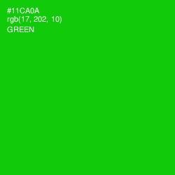 #11CA0A - Green Color Image