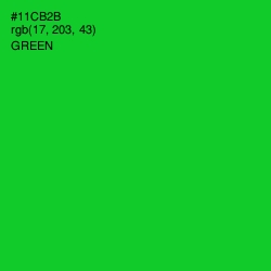 #11CB2B - Green Color Image
