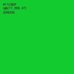 #11CB2F - Green Color Image