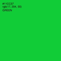 #11CC37 - Green Color Image