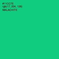 #11CC7E - Malachite Color Image