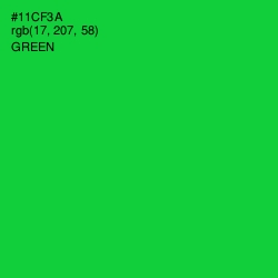 #11CF3A - Green Color Image