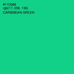 #11D088 - Caribbean Green Color Image