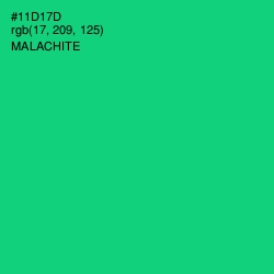 #11D17D - Malachite Color Image