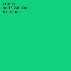 #11D17E - Malachite Color Image