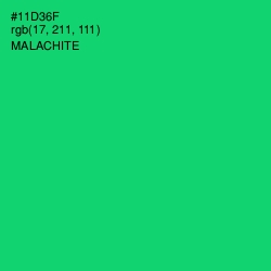#11D36F - Malachite Color Image