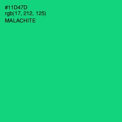 #11D47D - Malachite Color Image