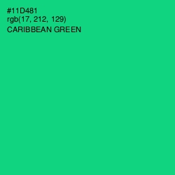 #11D481 - Caribbean Green Color Image