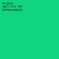 #11D57E - Spring Green Color Image