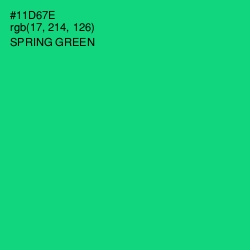 #11D67E - Spring Green Color Image