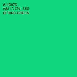 #11D87D - Spring Green Color Image