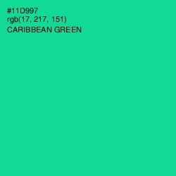 #11D997 - Caribbean Green Color Image