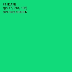 #11DA7B - Spring Green Color Image