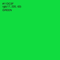 #11DC3F - Green Color Image