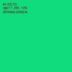 #11DC7D - Spring Green Color Image