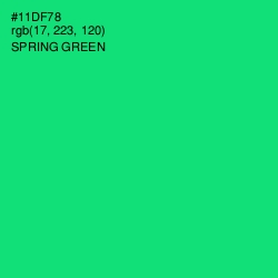 #11DF78 - Spring Green Color Image