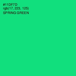#11DF7D - Spring Green Color Image