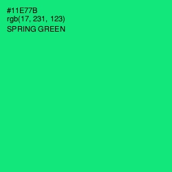 #11E77B - Spring Green Color Image