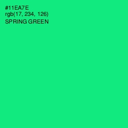 #11EA7E - Spring Green Color Image