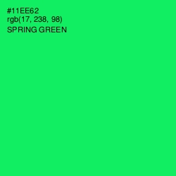 #11EE62 - Spring Green Color Image