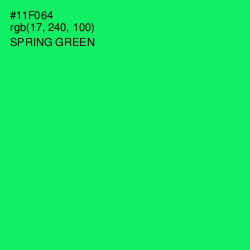 #11F064 - Spring Green Color Image