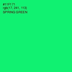 #11F171 - Spring Green Color Image
