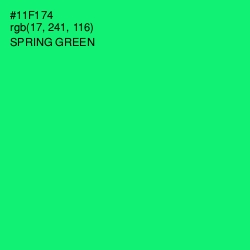 #11F174 - Spring Green Color Image